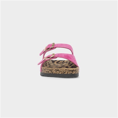 Pecan Womens Fuchsia Womens Mule Sandal
