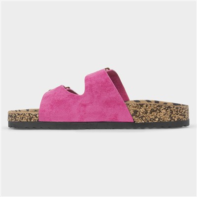 Pecan Womens Fuchsia Womens Mule Sandal