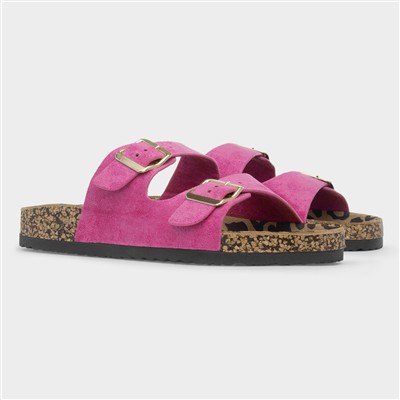 Pecan Womens Fuchsia Womens Mule Sandal
