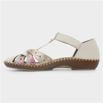 Antistress Women Beige Closed Toe Sandal