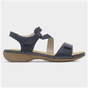 Rieker Antistress Womens Navy Leather Sandal (Click For Details)