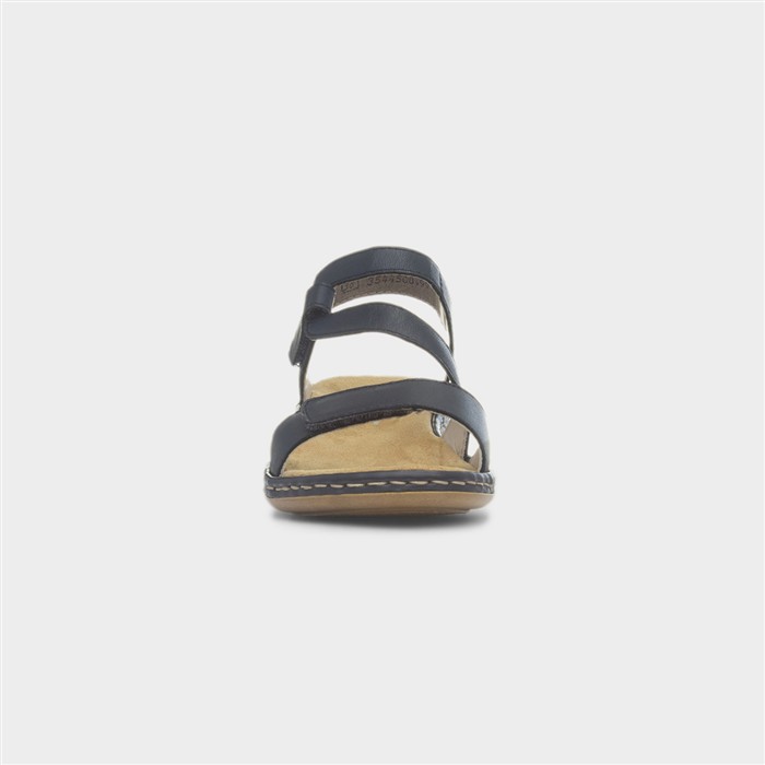 Antistress Womens Navy Leather Sandal
