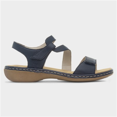 Antistress Womens Navy Leather Sandal