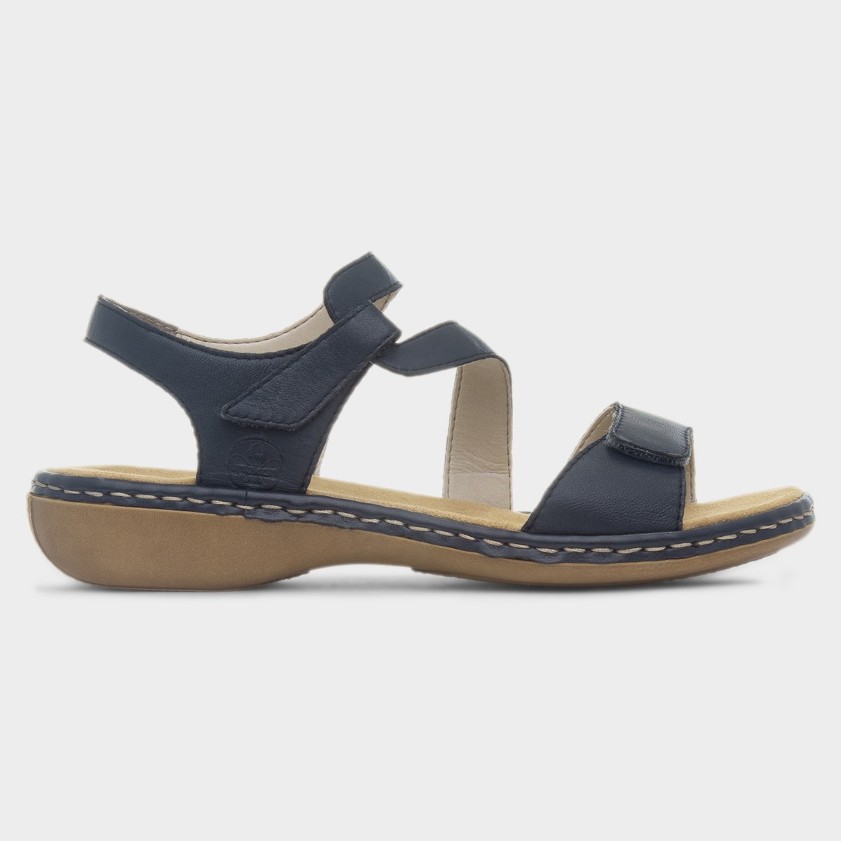 Antistress Womens Navy Leather Sandal