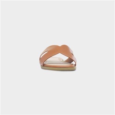 Fifi Womens Tan Mule Sandal