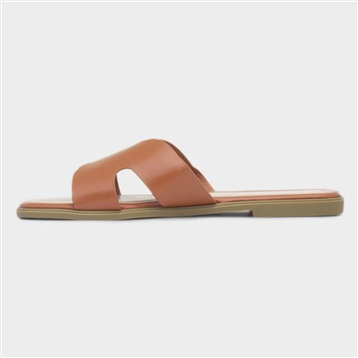 Fifi Womens Tan Mule Sandal