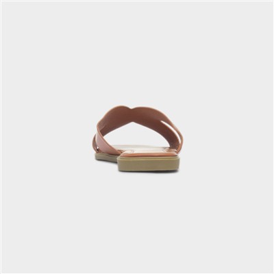 Fifi Womens Tan Mule Sandal
