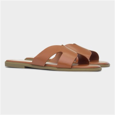 Fifi Womens Tan Mule Sandal