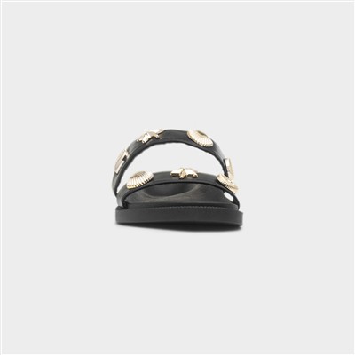 Marta Womens Black Mule Sandal