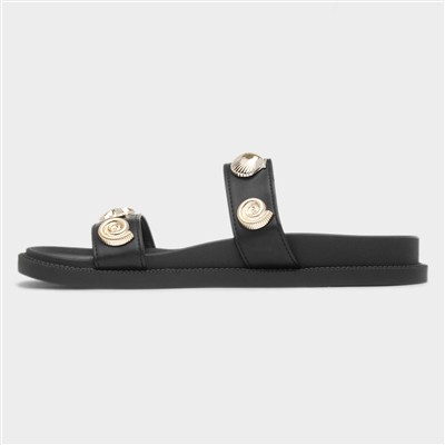 Marta Womens Black Mule Sandal