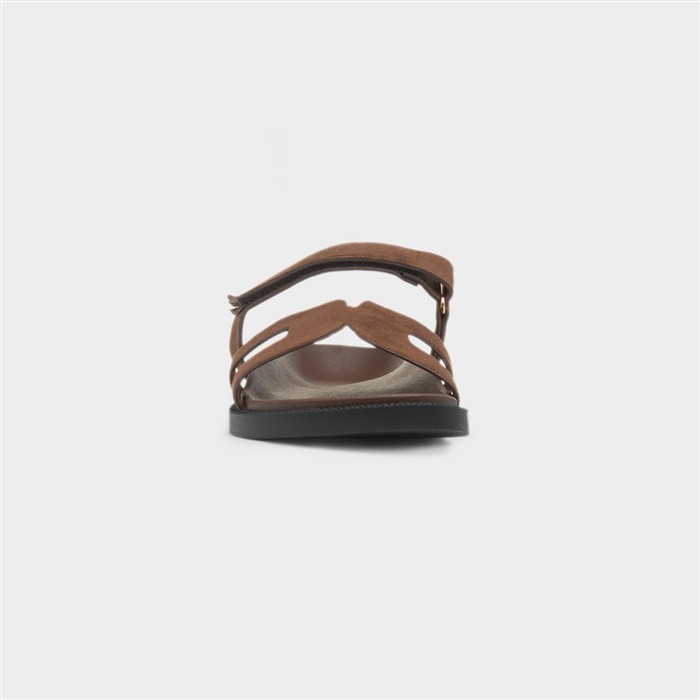Louise Womens Brown Flat Sandal