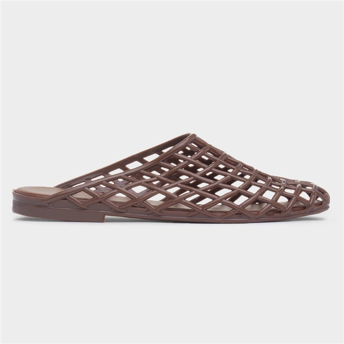 Diya Womens Brown Jelly Sandal