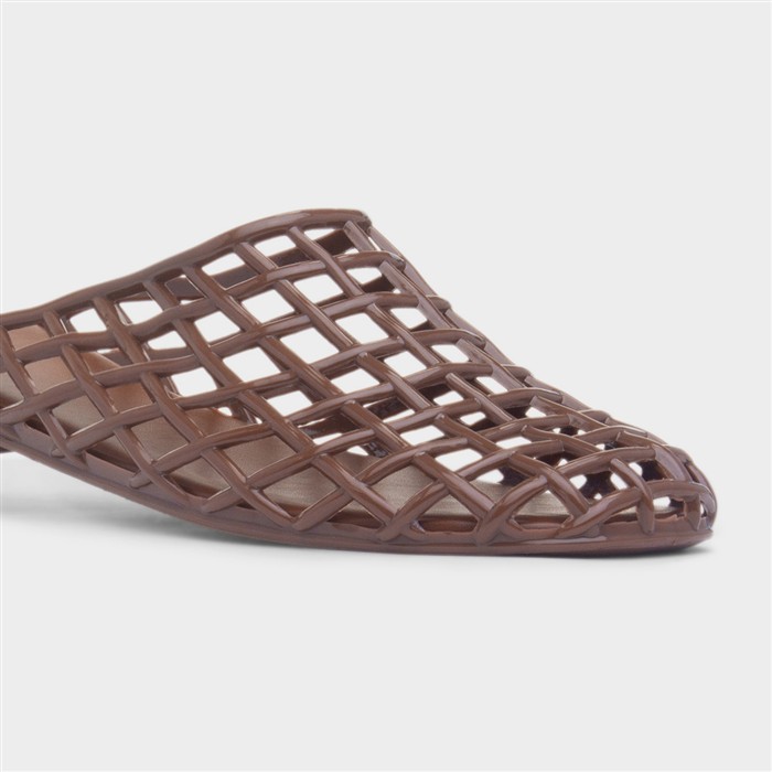 Diya Womens Brown Jelly Sandal