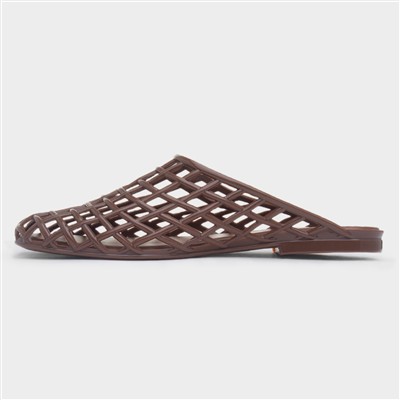 Diya Womens Brown Jelly Sandal