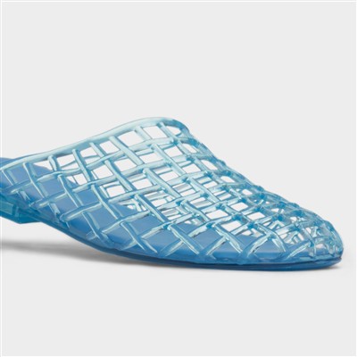Diya Womens Blue Jelly Sandal