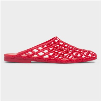 Diya Womens Red Jelly Sandal