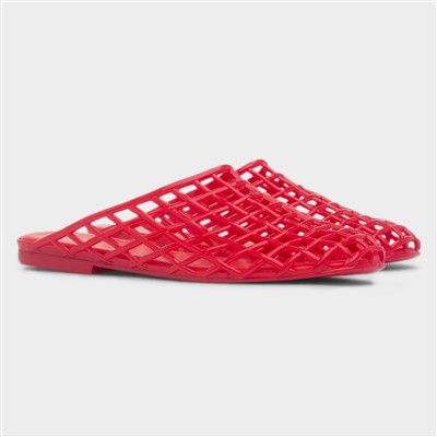 Diya Womens Red Jelly Sandal