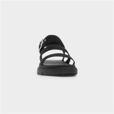Rae Womens Black Chunky Sandal
