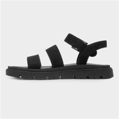Rae Womens Black Chunky Sandal