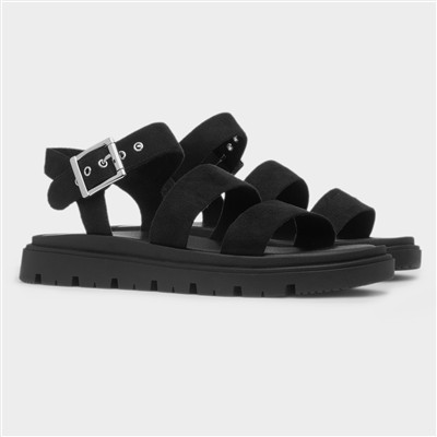 Rae Womens Black Chunky Sandal