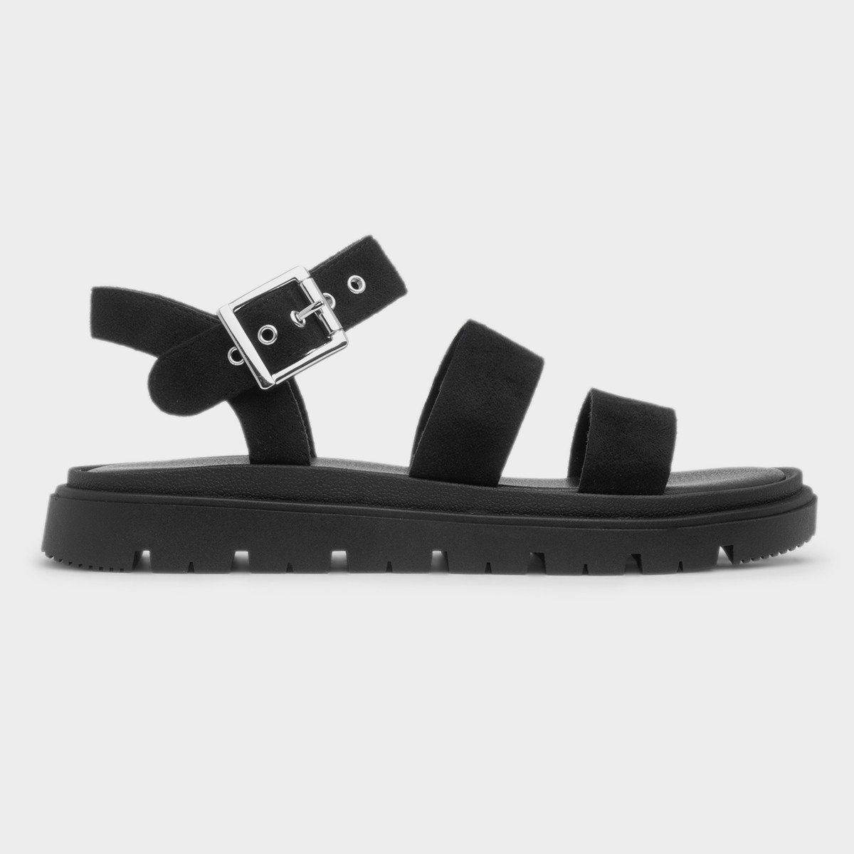Rae Womens Black Chunky Sandal