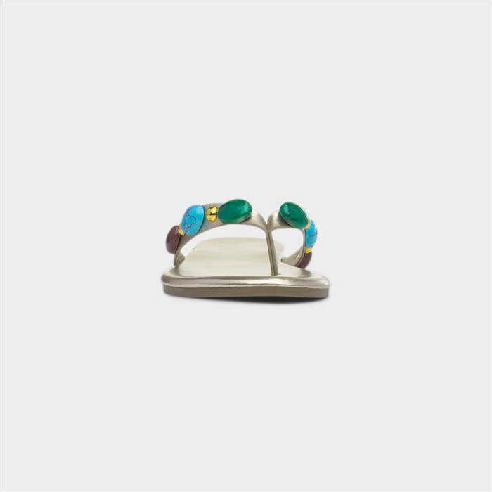 Juniper Womens Gold Sandal