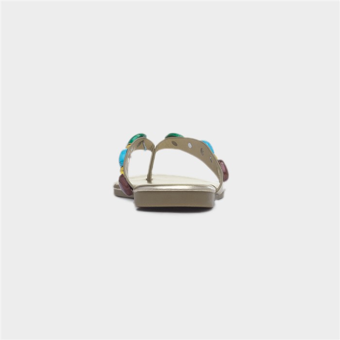 Juniper Womens Gold Sandal