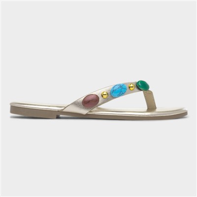 Juniper Womens Gold Sandal
