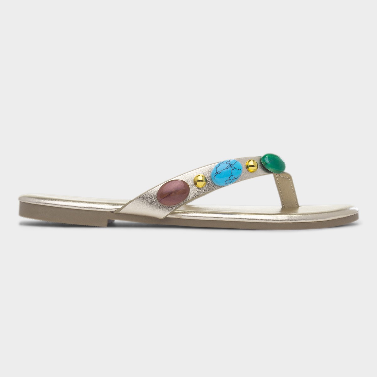 Juniper Womens Gold Sandal