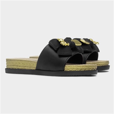 Darcie Womens Black Mule Sandal