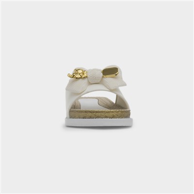 Darcie Womens White Mule Sandal
