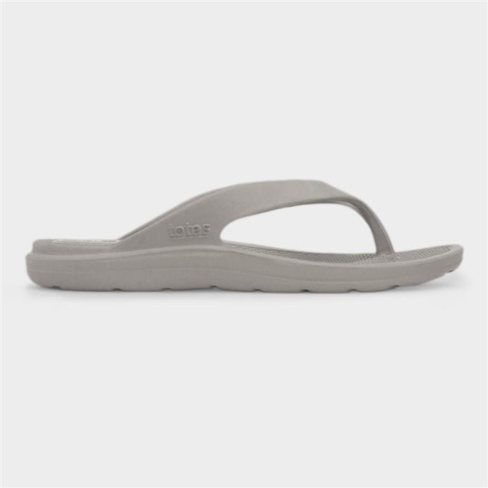 Totes Women's Brown Solbounce Taupe Eva Sandal Size 7