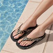Totes Solbounce Womens Brown Animal Print Sandal (Click For Details)