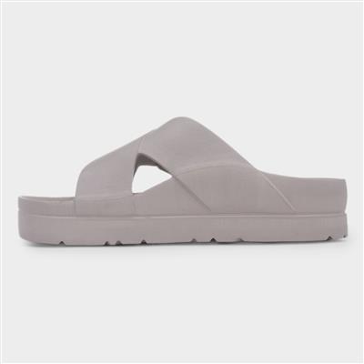 Solbounce Womens Taupe Buckle EVA Slider