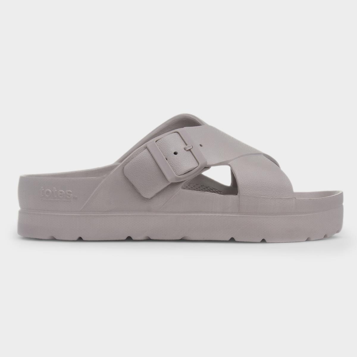 Solbounce Womens Taupe Buckle EVA Slider