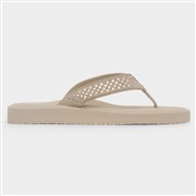 Totes Womens Nude Diamante Toe Post Sandal (Click For Details)