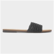 Krush Rosa Womens Black Woven Mule Slip On Sandal (Click For Details)
