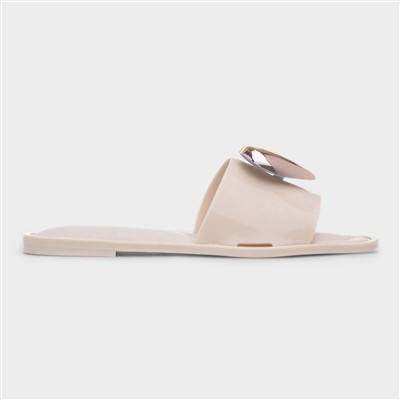 Bree Womens Nude Heart Mule Sandal