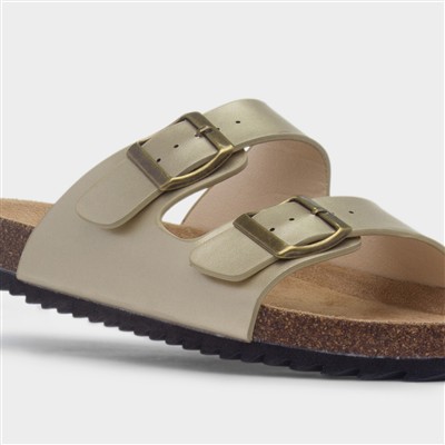 Kati Womens Gold Mule Sandal