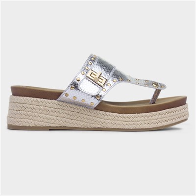 Gracie Womens Silver Sandal