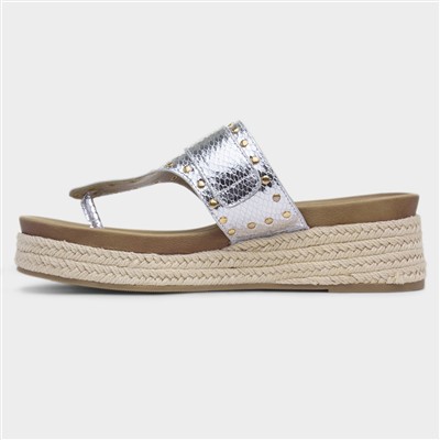 Gracie Womens Silver Sandal