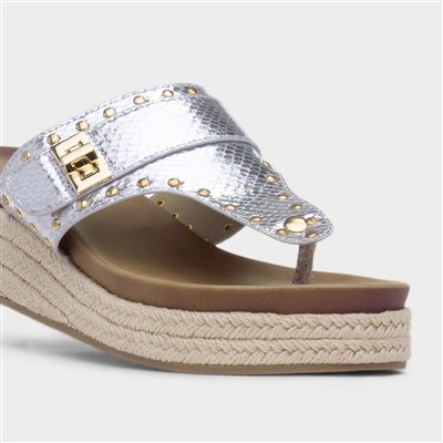 Gracie Womens Silver Sandal