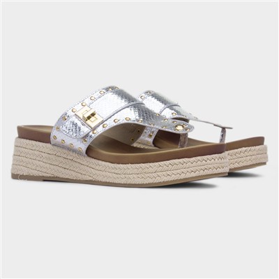 Gracie Womens Silver Sandal