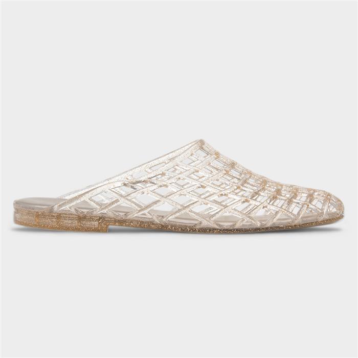 Diya Womens Gold Jelly Sandal