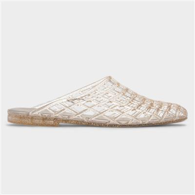 Diya Womens Gold Jelly Sandal