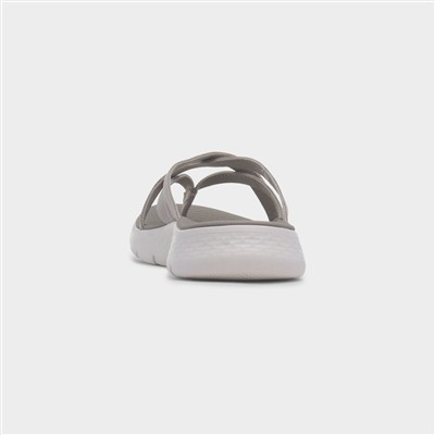 Go Walk Selena Womens Taupe Sandal
