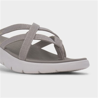 Go Walk Selena Womens Taupe Sandal