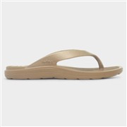 Totes Solbounce Womens Gold Metallic EVA Flip Flop (Click For Details)