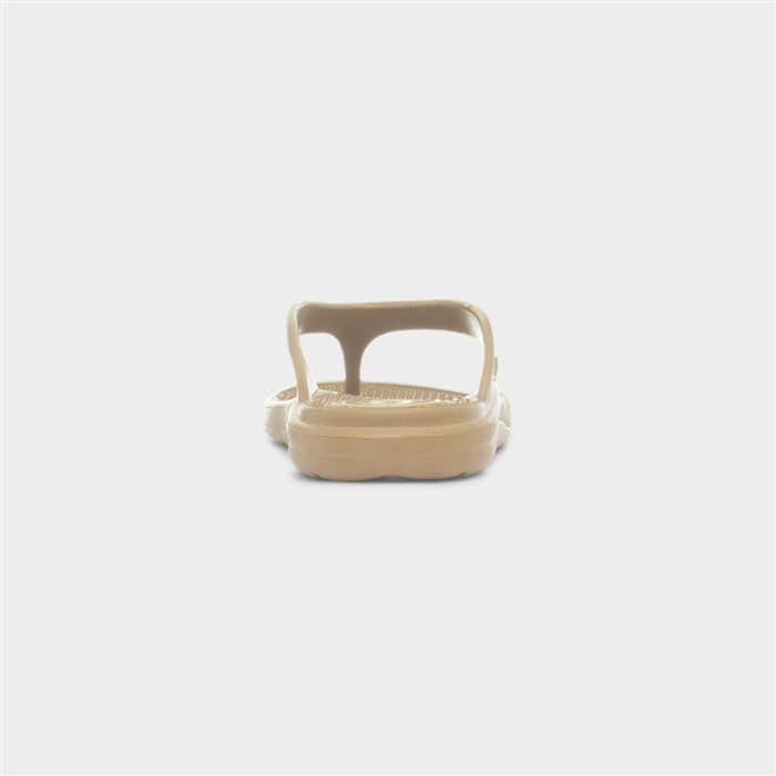 Solbounce Womens Gold Metallic EVA Flip Flop