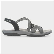 Skechers Reggae Slim Womens Black Strappy Sandals (Click For Details)